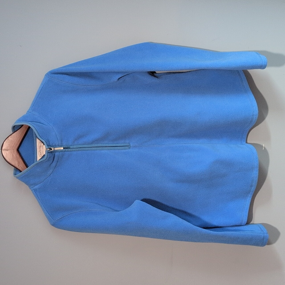 Northern Reflections Blue Fleece Zip Neck Top Size XL